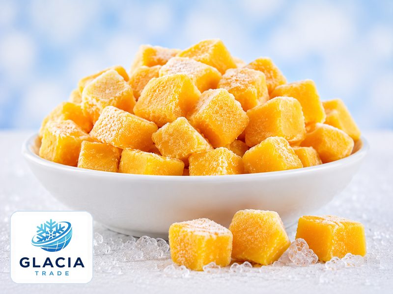 IQF frozen mango chunks