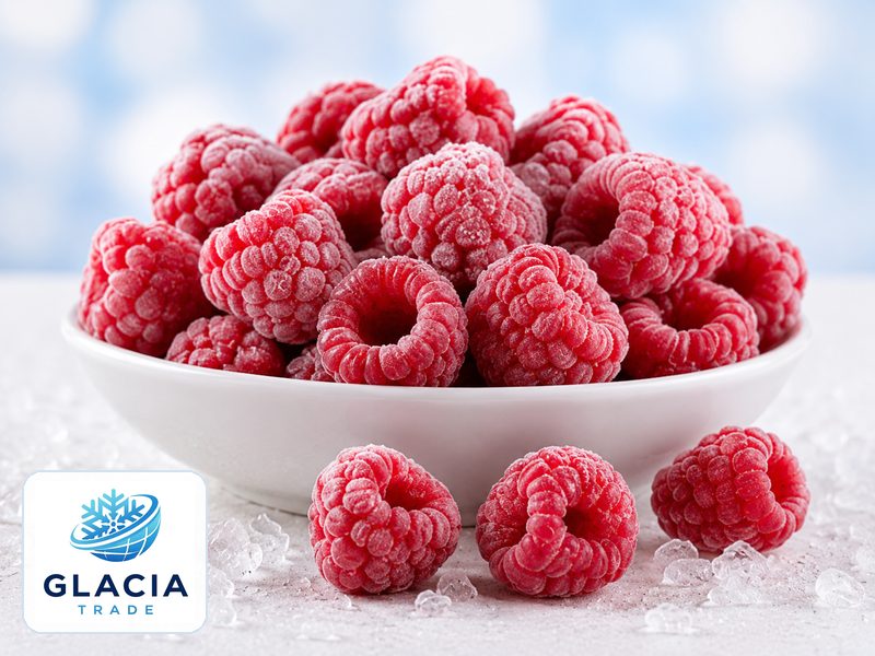 IQF frozen raspberries